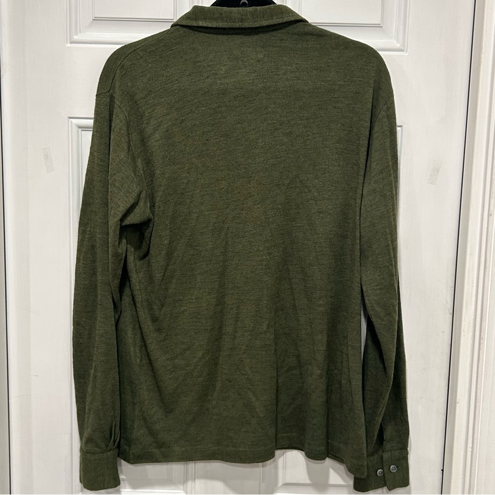 Gruber’s Vintage 1960’s 3- Button Placket Sweater, Size large, Green, Preppy - Picture 7 of 7